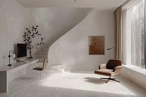 Minimalist living room design featur, a Photo by LOGOCREATIVE