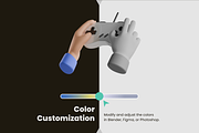 3D Hobby Icon Set, a Characters & Person 3D Model by Flat Icons (Thumbnail 2 of 8)