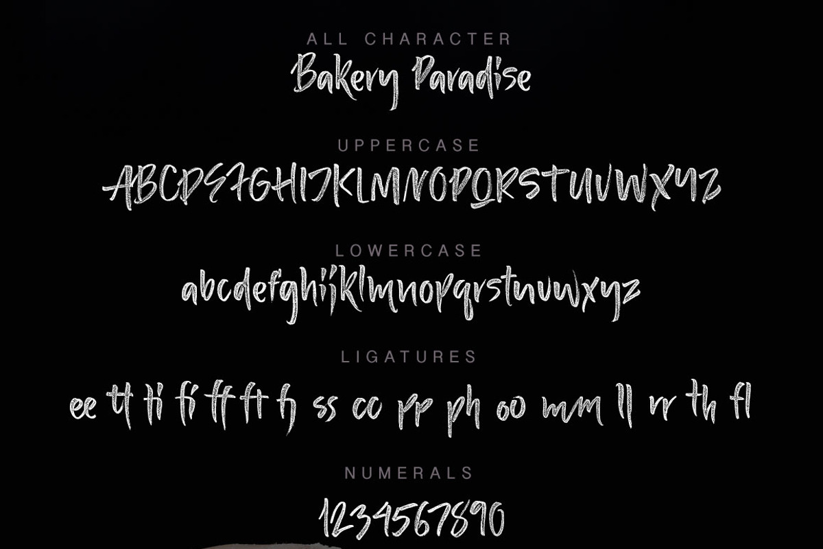 Bakery Paradise Handwritten Font preview 4