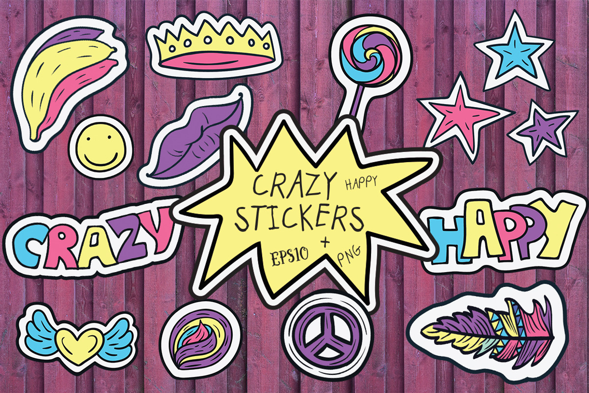 Crazy Stickers, an Education Illustration by shik-shik (Photo 1 of 6)