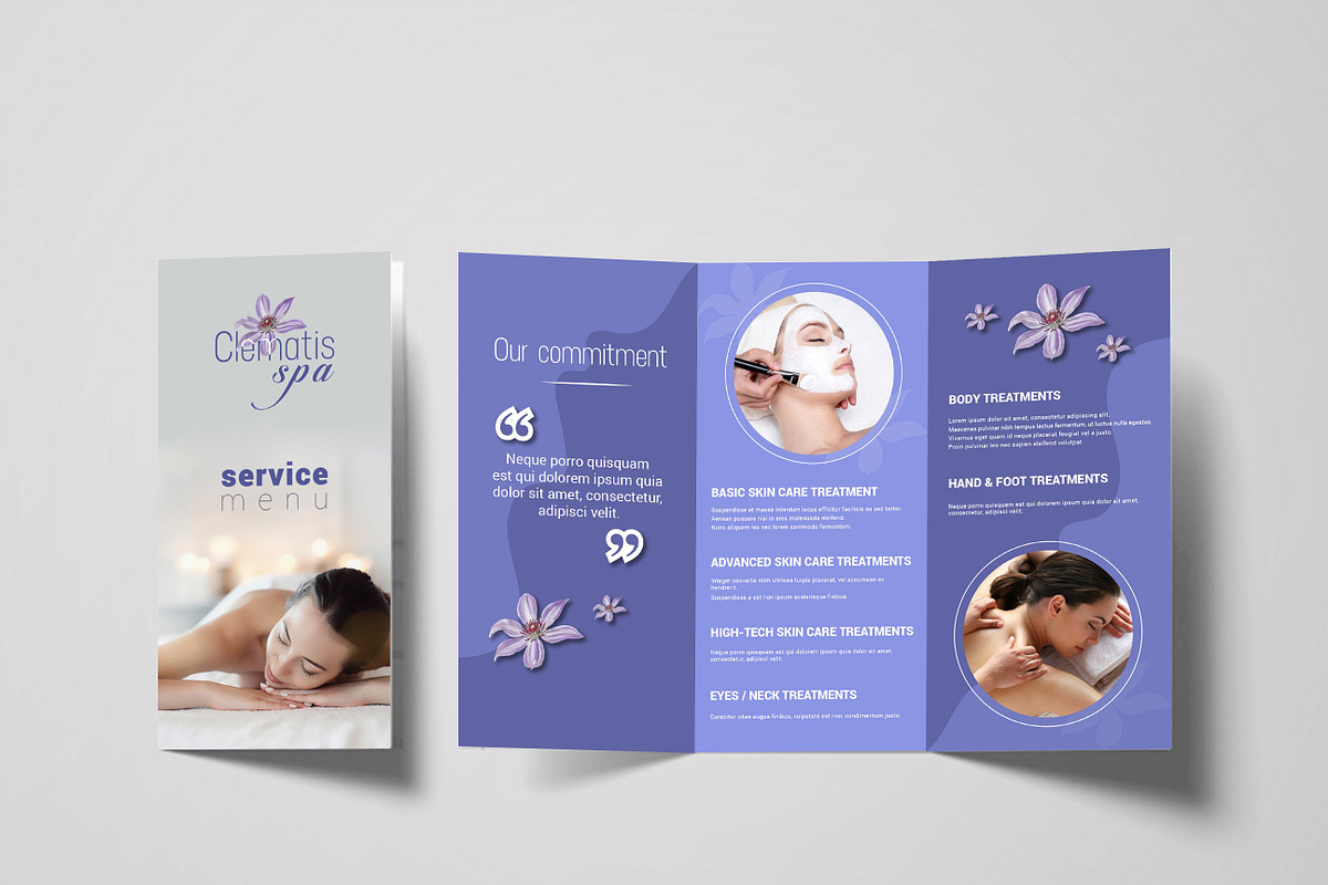 Tri-fold Spa Service Brochure, a Brochure Template by Offload VN (Photo 2 of 3)
