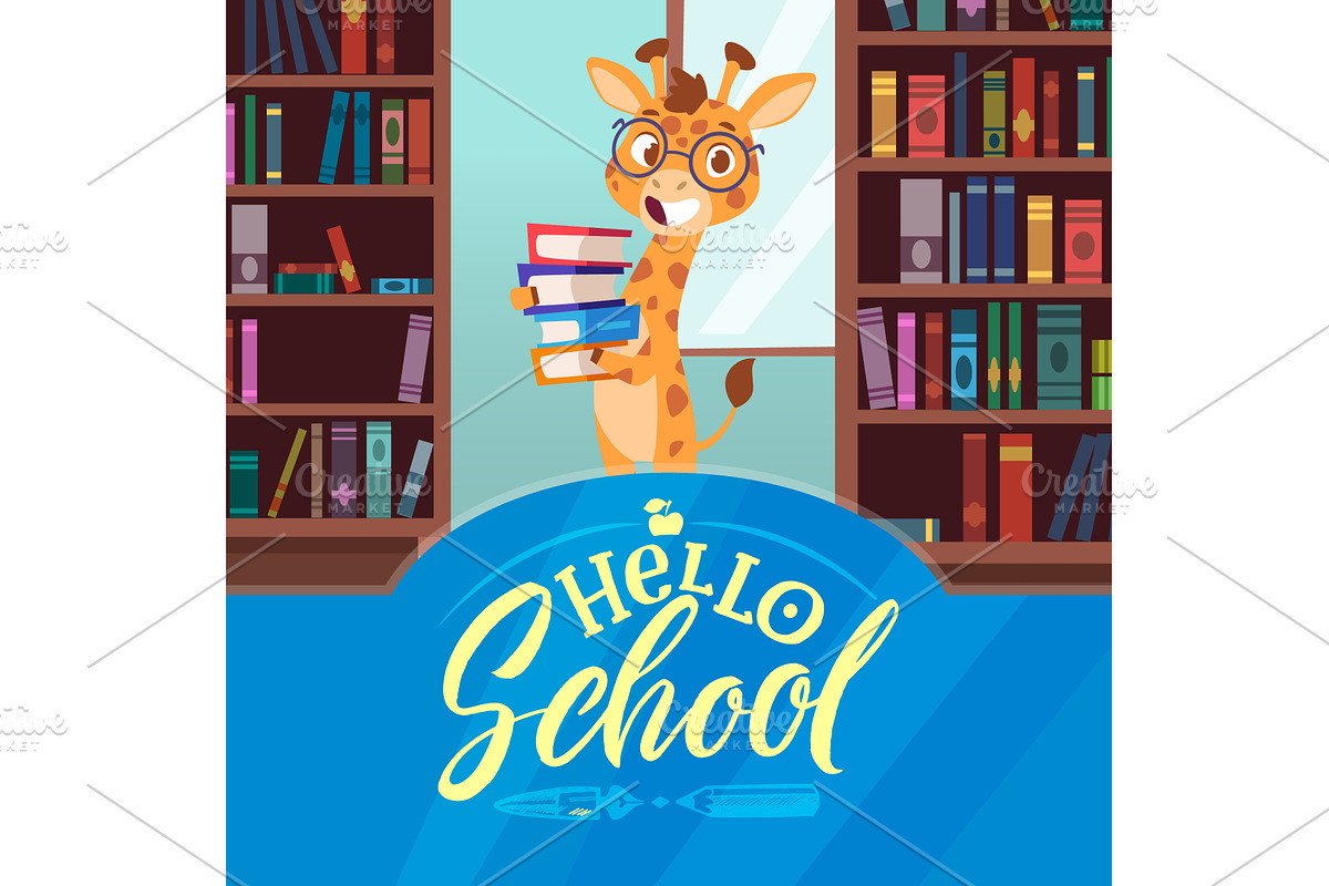 Giraffe. background concept back to, an Object Illustration by Onyx