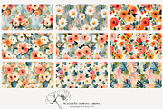 70 painterly floral seamless pattern, a Pattern Graphic by Poppy Lane Studio (Thumbnail 4 of 10)