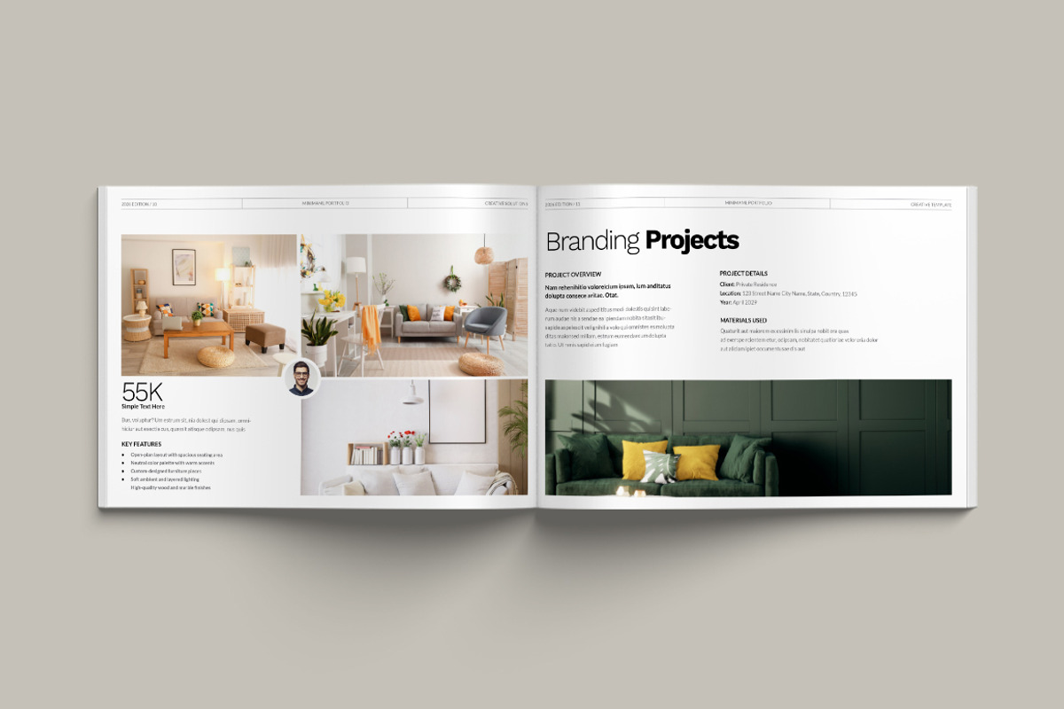 Portfolio Landscape Templates, a Brochure Template by Pixelpick (Photo 6 of 9)