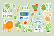 Eco stickers. Zero waste, eco life., an Object Graphic by anna khramtsova (Thumbnail 8 of 8)