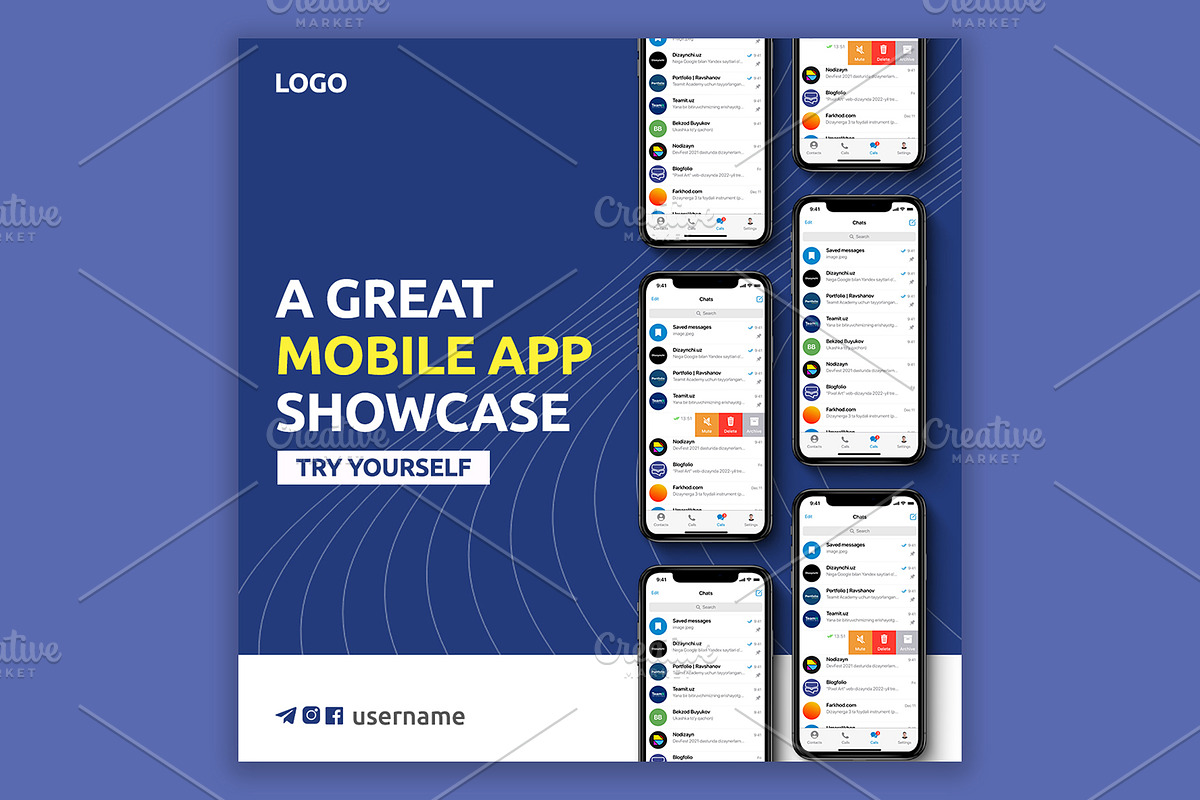 Social Media design template, a Social Media Template by Ravshanov Studio