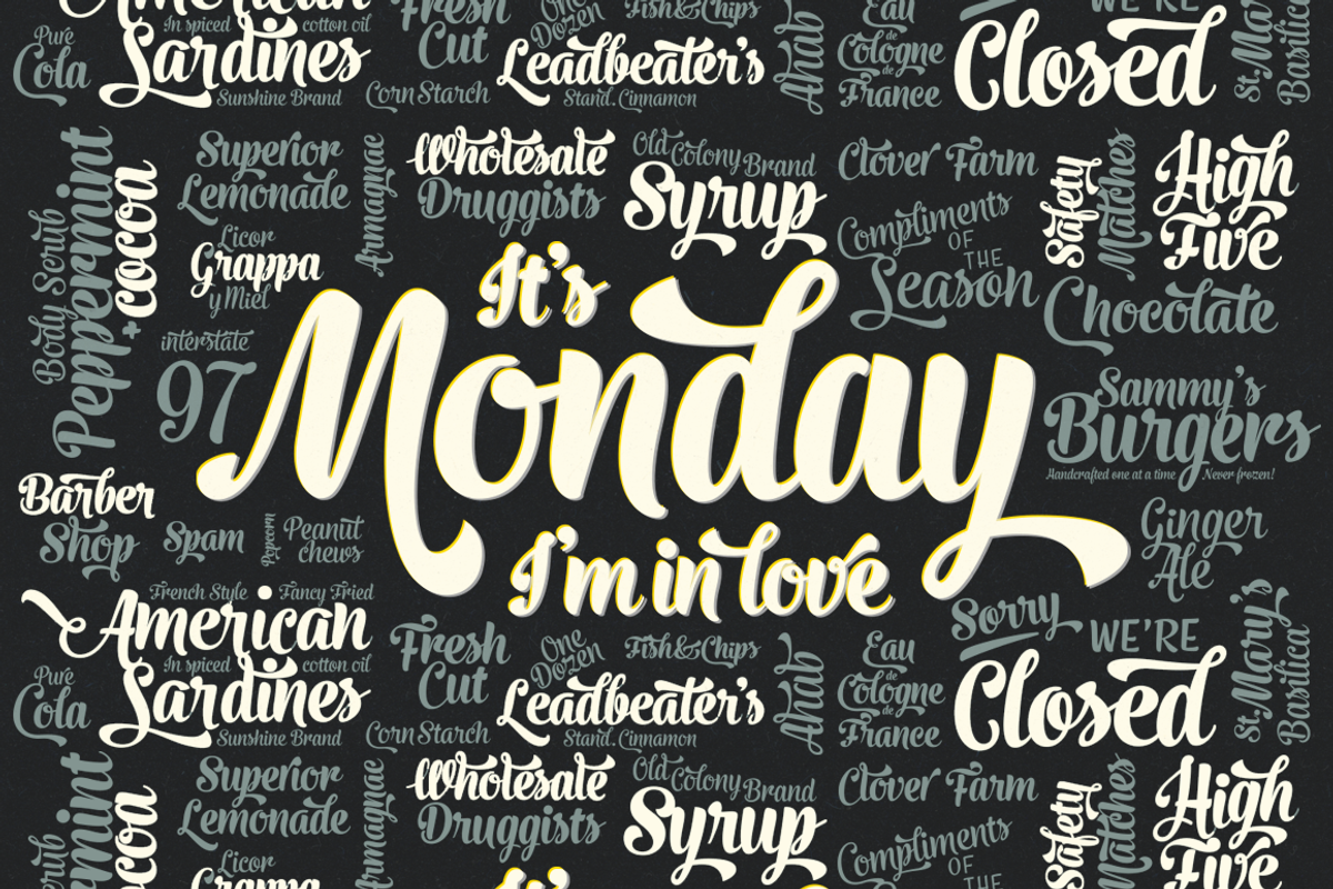 Monday Script Family