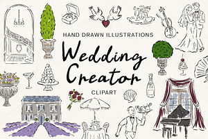 Wedding Creator Clipart, an Object Illustration by Teresa Art Store