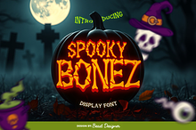 SpookyBonez Halloween Creepy Font