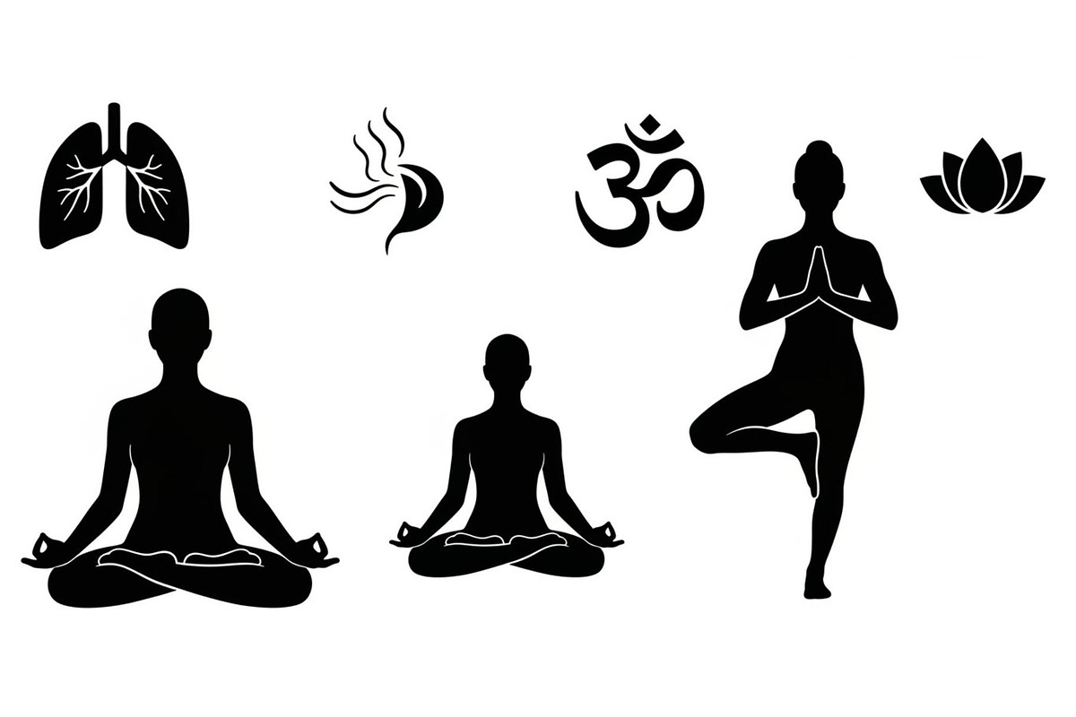 Yoga Meditation Silhouette Vector Bu, an Illustration by Artivon (Photo 22 of 40)
