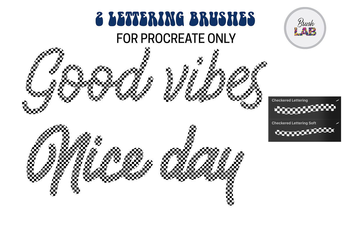 Checkered Procreate Brushes & Stamps, a Brush Add-On by Brush Lab (Photo 7 of 8)