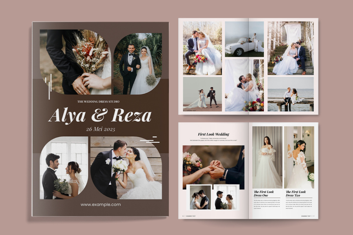 Modern Minimalist Wedding Photobook, a Magazine Template by twinstd (Photo 4 of 6)