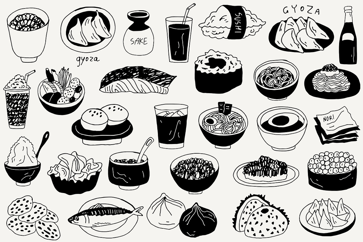 Japanese Food: 110 Illustrations, a Food Illustration by Veyla (Photo 10 of 17)