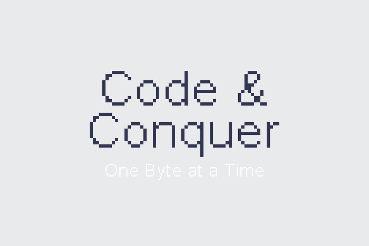 Chonky Pixel - 8Bit Pixel Typeface, a Sans Serif Font by HipFonts (Photo 5 of 7)