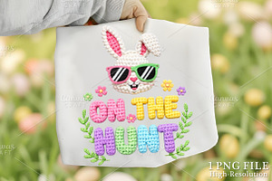 On The Hunt Png, Easter Png, an Illustration by Canvas Craft