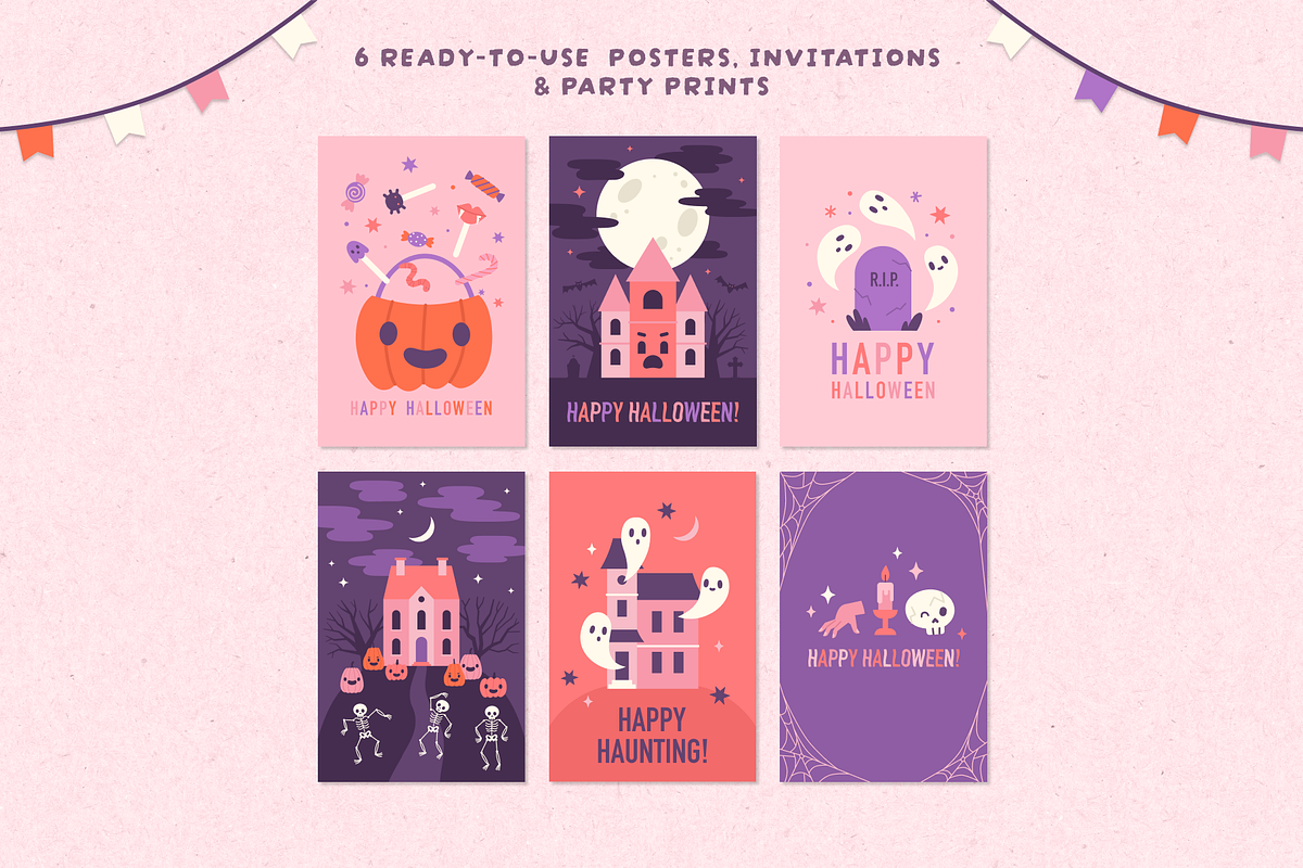 Happy Haunting. Halloween clipart, an Object Graphic by kondratya (Photo 8 of 14)