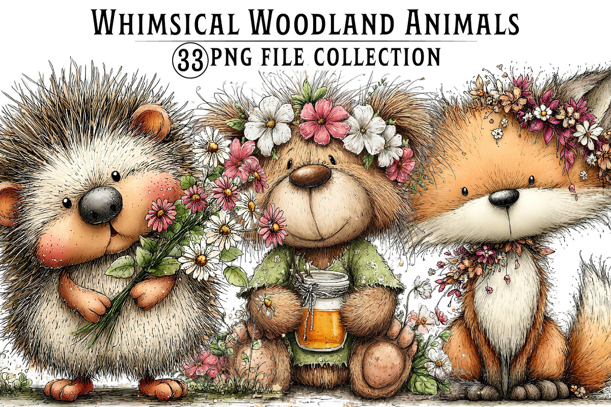 Whimsical Summer Woodland Animals, an Illustration by Dream Creation (Photo 1 of 8)
