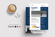 Capability Statement Template, a Brochure Template by Niofix (Thumbnail 1 of 6)
