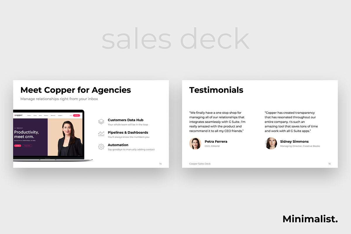 Minimalist PowerPoint & GS, a Presentation Template by HuskyHouse (Photo 7 of 10)