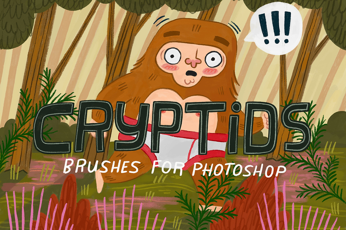Cryptids Brush Pack (Photoshop), a Brush Add-On by studio.pancz (Photo 1 of 2)