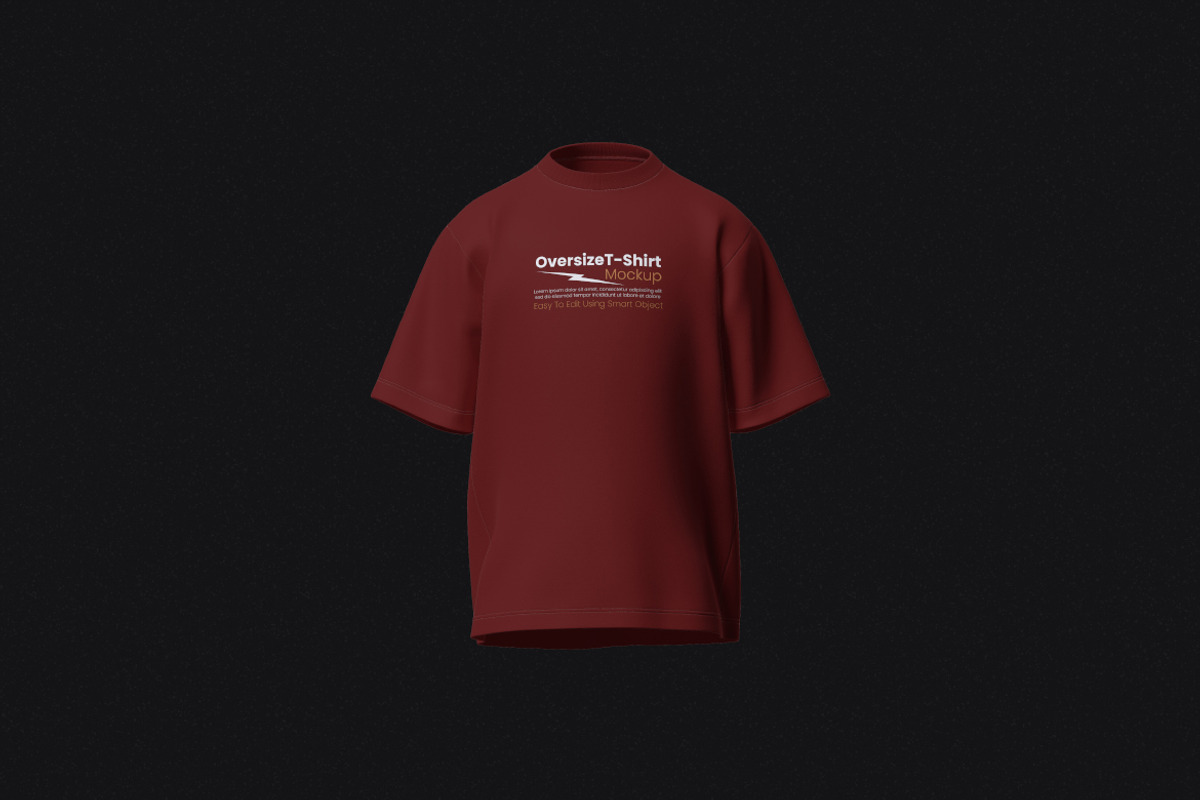 Oversize T-Shirt Mockup Bundle Set, a Shirt Mockup by Rielismee (Photo 4 of 7)