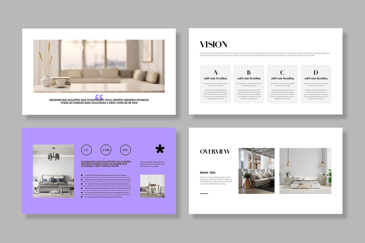 Luxury Style Portfolio Presentation, a Presentation Template by MightyDesign (Photo 3 of 7)