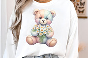 Spring Teddy Bear Clipart, an Illustration by SinaCreation (Thumbnail 10 of 11)