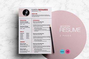 Simple Resume Template, a Resume Template by evgenystudio