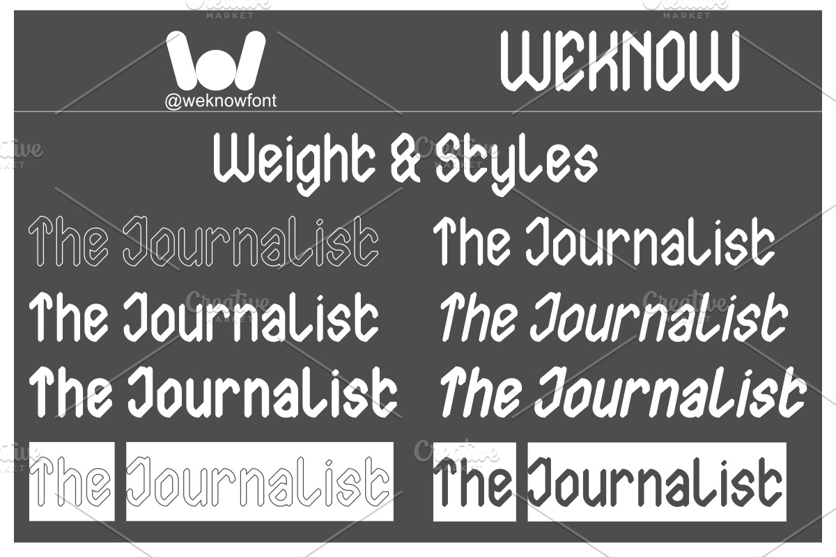 The Journalist Font, a Blackletter Font by weknow (Photo 7 of 8)