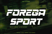 Forega Sport - Branding Sports Font