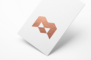 Letter M Modern Logo, a Branding & Logo Template by ganuDESIGN (Thumbnail 1 of 3)