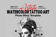 Artistic Watercolor Tattoo Art, an Action Add-On by MRI STUDIO (Thumbnail 28 of 28)