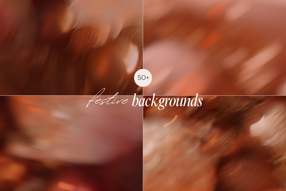 Warm Abstract Christmas Backgrounds, a Background Graphic by eclosque (Photo 7 of 34)