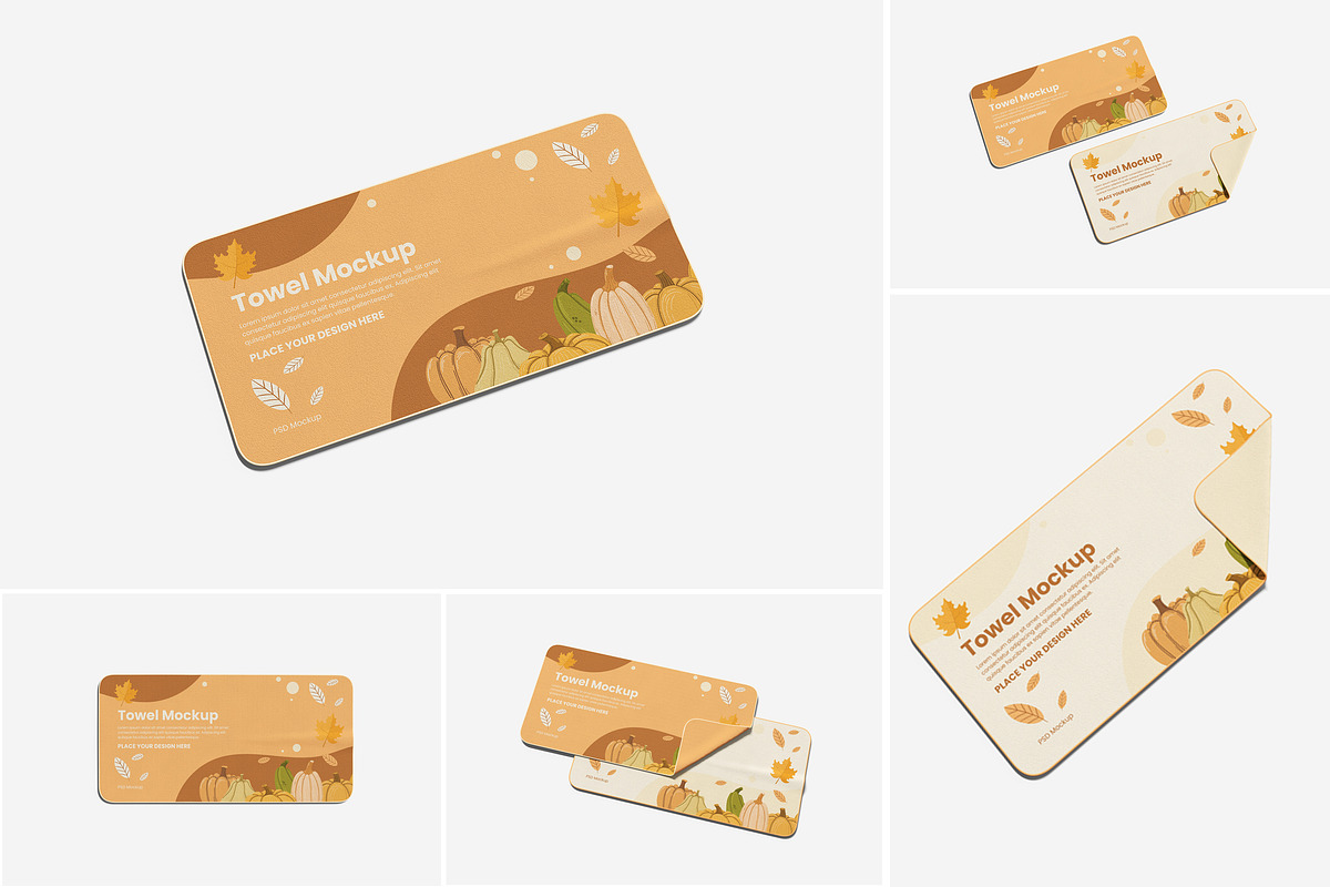 Towel Mockup, a Product Mockup by Indah (Photo 1 of 6)