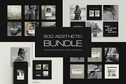 500 Instagram Aesthetic Bundle III, a Social Media Template by Instprofi | Studio Estimo (Thumbnail 1 of 45)