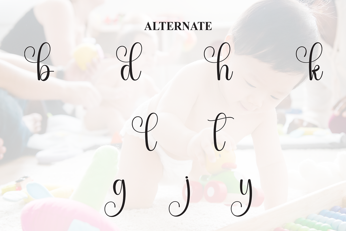 Baby School | Script Font, a Handwritten Font by Scratchones (Photo 8 of 9)