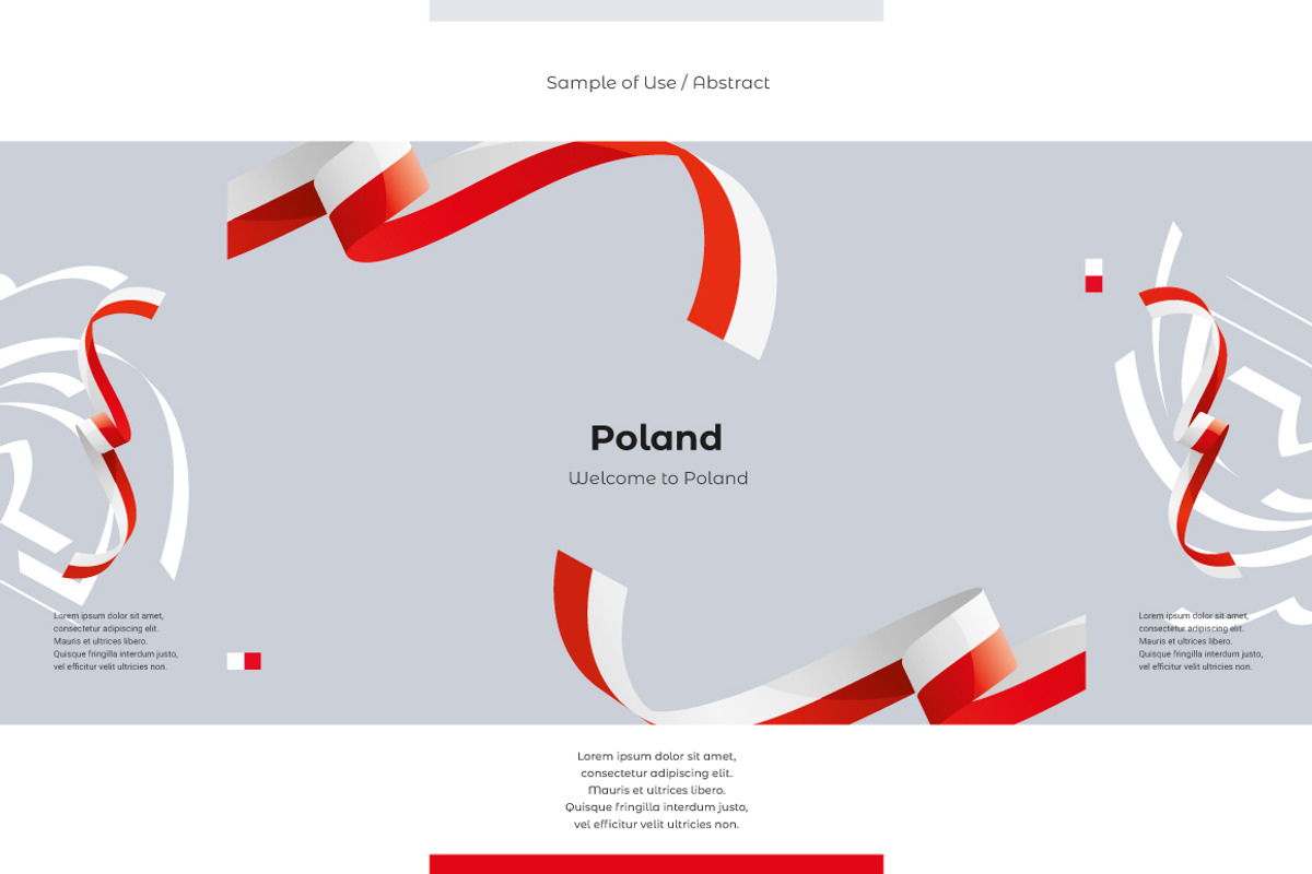 Poland flag ribbon vector, a Templates & Theme by Simbos (Photo 9 of 9)