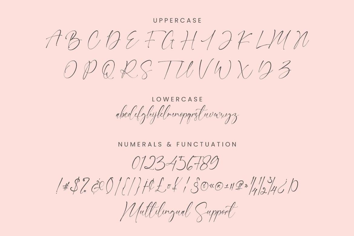 Nathalie Handwriting Script Signatur, a Handwritten Font by CreateBigSupply (Photo 10 of 10)