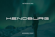 Kendburg Futuristic Font, a Sans Serif Font by Artiveko (Thumbnail 1 of 4)