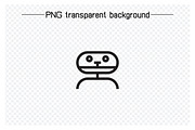 Robot Character Avatars Set, an Icon by Designfour (Thumbnail 6 of 7)