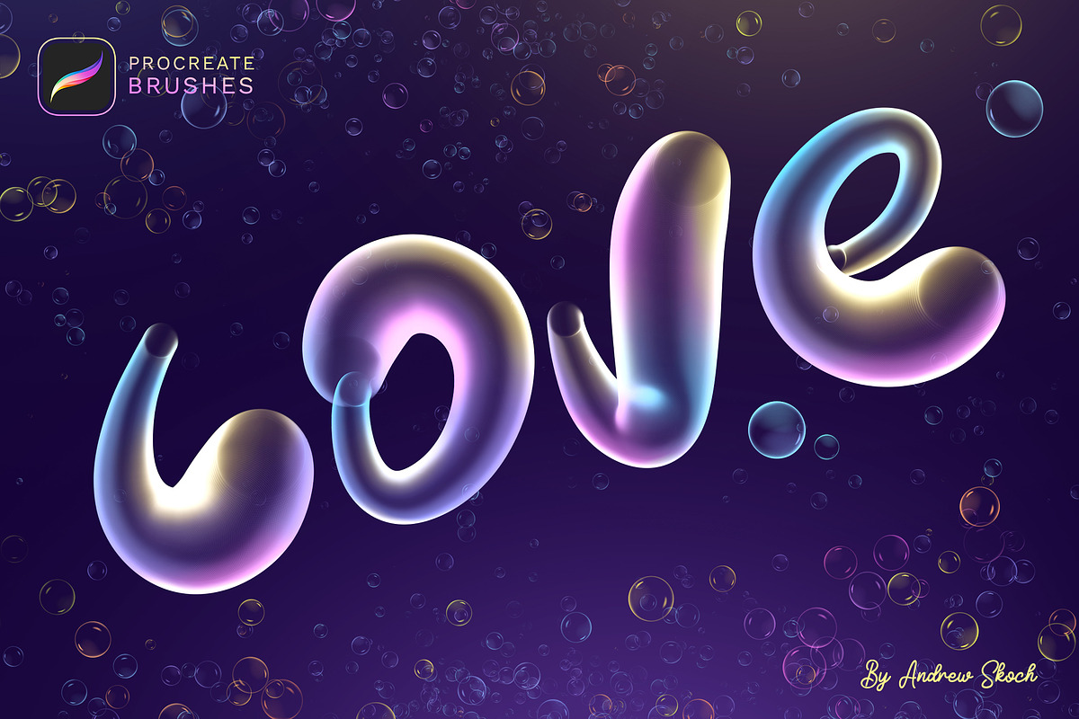 Bubbles Procreate Brushes, a Brush Add-On by Andrew Skoch Design (Photo 7 of 13)