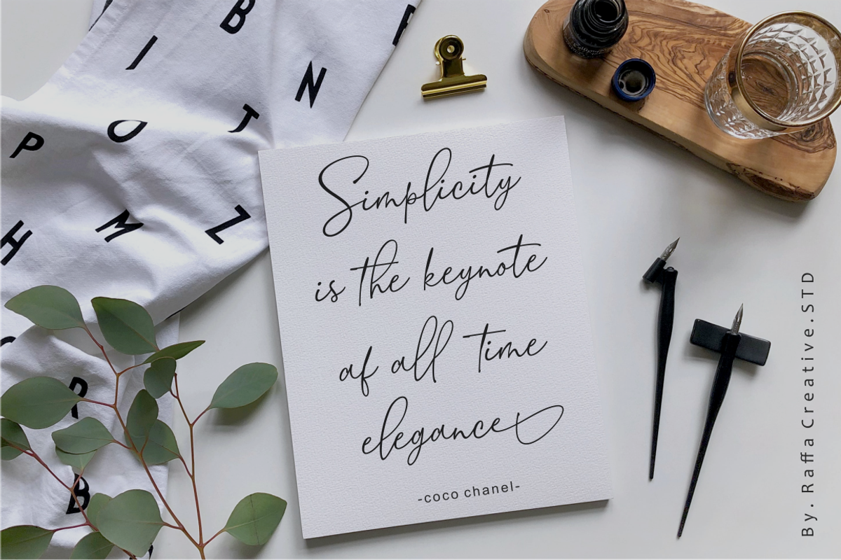 Belachan Signature, a Script Font by Raffa Creative (Photo 2 of 9)