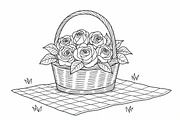 Flower Basket Bundle, an Illustration by musafir_fashion (Thumbnail 9 of 9)