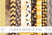 Golden Houf Of Fall Patterns, a Pattern Graphic by PeDe Designs (Thumbnail 1 of 10)