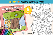 Cute Cozy Animal Friends, an Education Illustration by Bold & Easy Coloring Book (Thumbnail 1 of 3)