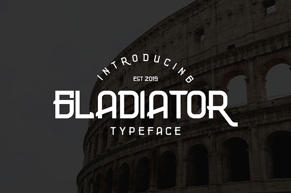 Gladiator Font Display preview 6