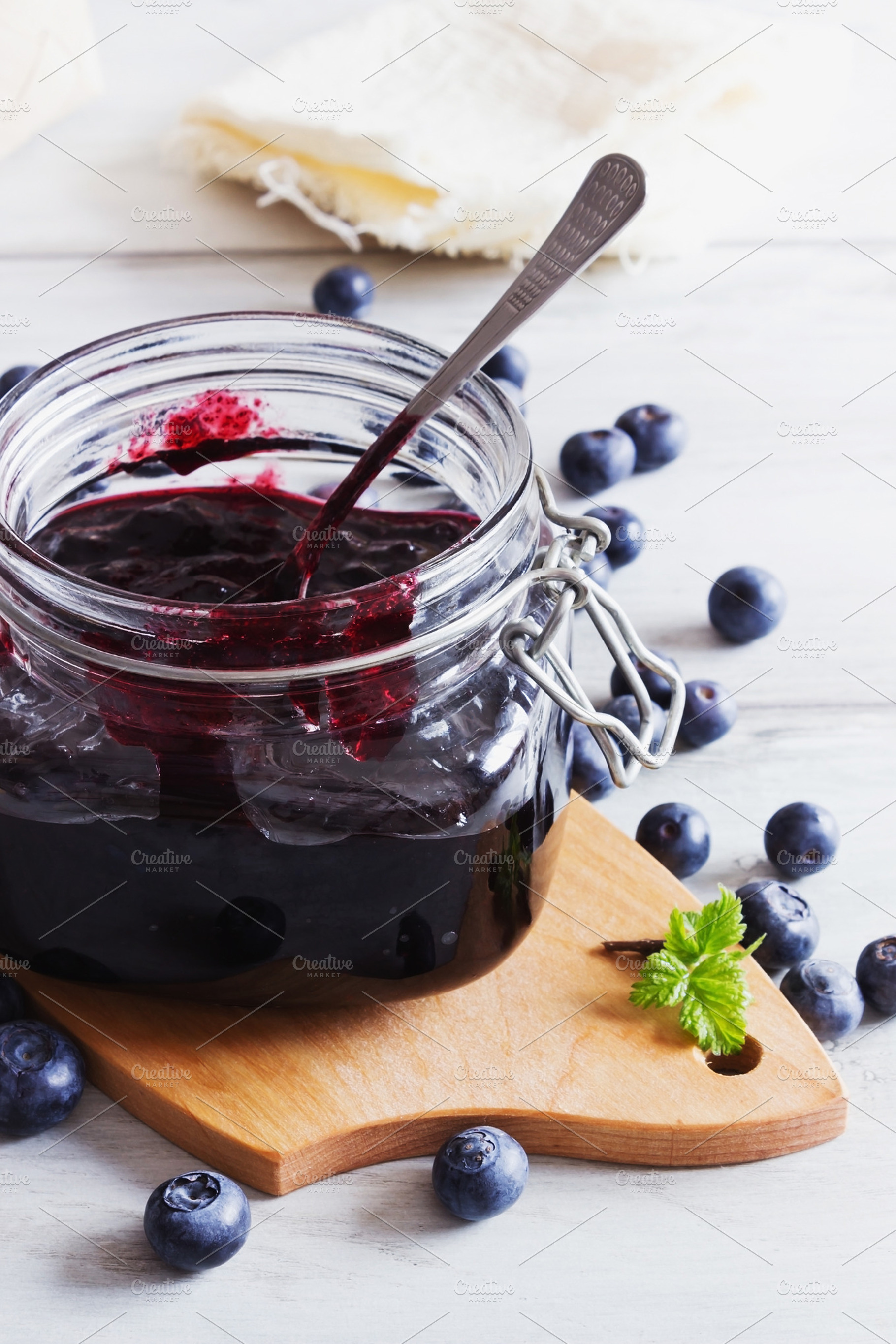 Homemade blueberry jam featuring jam, homemade, and blueberry, a Food & Drink Photo by Sweet Cherry Jam