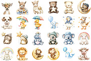 Baby Animal Nursery Sublimation Clip, an Illustration by Sublimation Artist (Thumbnail 2 of 6)