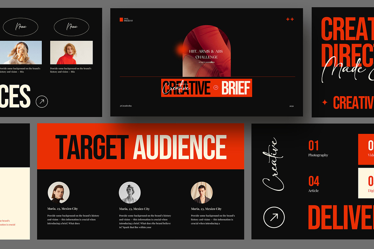 Creative Brief Presentation, a Presentation Template by KreateTribe (Photo 1 of 4)
