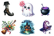 Halloween Clipart Bundle, an Illustration by DreamArtGraphic (Thumbnail 2 of 5)